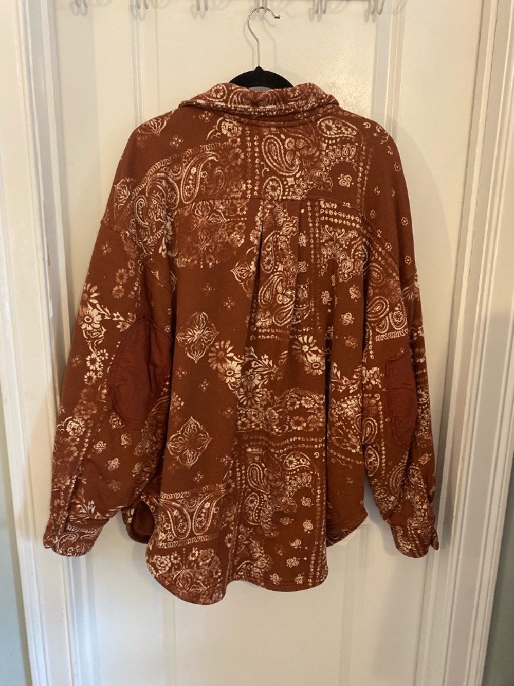 Free People Thermal Bandana Print Shacket Jacket - Picture 6 of 11